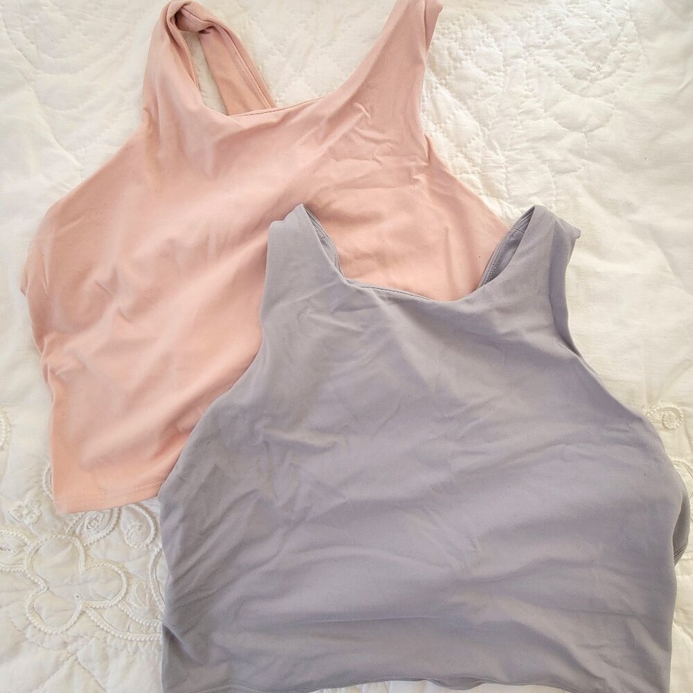 Athleta Pair of Purpose Crop sports bras - XL